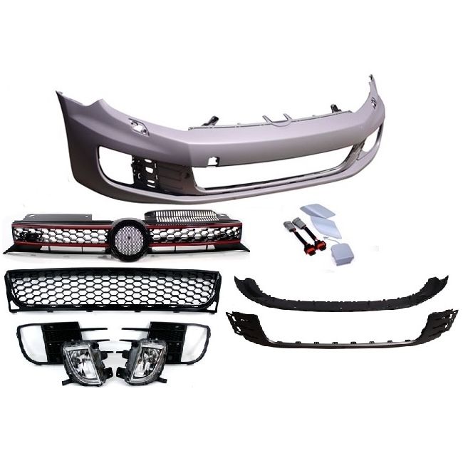 VW Bora Front Bumper GTI Style VW Bora R Front Bumper - Aftermarket