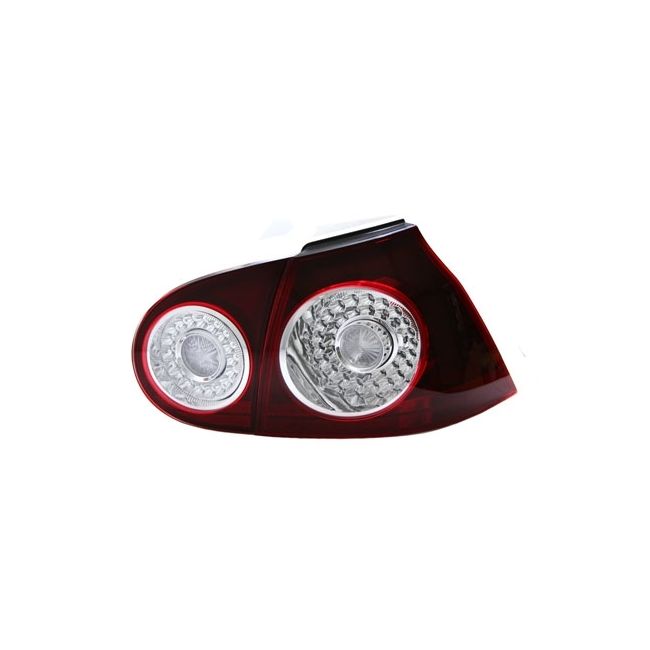 06-09 VW MK5 RABBIT GTI R32 LED TAILLIGHTS - DARK CHERRY RED