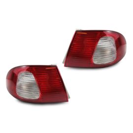 1998-2002 Toyota Corolla JDM Style Red / Clear Rear Tail Lights