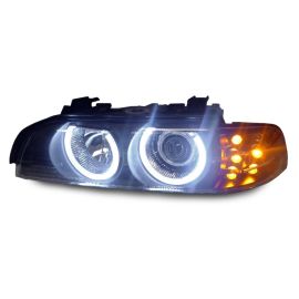1997-2003 Fit BMW E39 DEPO V2 Projector Angel Eye Halo Projector Headlight With LED Signal