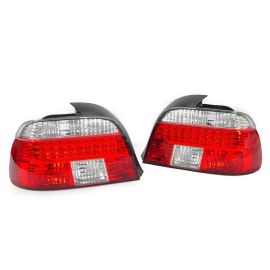 1997-2000 Fit BMW E39 5 Series 4D Sedan Facelift Look DEPO Red/Clear or Red/Smoke LED Tail Light
