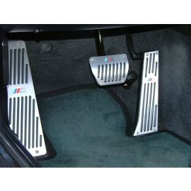 Fit BMW E30/E32/E34E36/X5/Z3 3/5/7 Series AlumInum With Rubber Insert Pedals / Footrest Dead Pedal / Handbrake