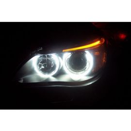 White LED Angel Eye Upgrade Bulb Kit For With Factory Halo Applications - Fit BMW E39 / E60 / E53 X5 / E63 / E65