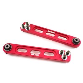 WICKED TUNING 02-06 ACURA RSX, 03-08 HONDA ELEMENT REAR LOWER CONTROL ARMS - RED