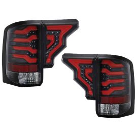 2014 2015 2016 2017 GMC Sierra Truck 1500 2500 3500 Taillights Clear/Black/Red