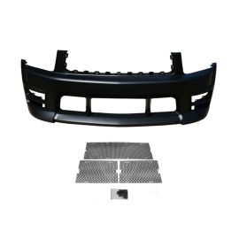 05-09 Ford Mustang V6 Racer Boy Style Front Bumper Kit w/ Lower Mesh Grilles