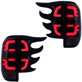 LIMITED EDITION 14-17 Toyota Tundra FLAMETHROWER STYLE LED Tail Lights 4pc Set