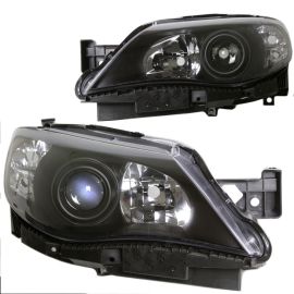 JDM Black Projector Headlights For 2008-14 Subaru Impreza/WRX/STI 08-11 Outback