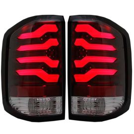 Clear/Black/Red 2014-2017 Silverado 1500 2500HD LED Bar Taillights