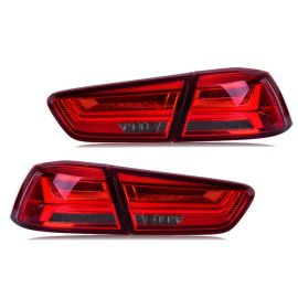 Evo X LED Taillights - Euro Red Smoke Conversion for 08-14 Mitsubishi Lancer