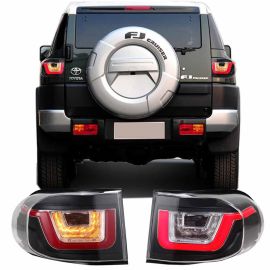 2007-2015 Toyota FJ Cruiser Taillights LED Brake Rear Lamp Light Strip RED