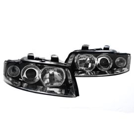 02-05 AUDI A4 B6 CHROME OE EURO STYLE PROJECTOR HEADLIGHTS - D1S  by DEPO