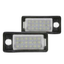 White 18-SMD LED License Plate Light Lamp Error Free For AUDI Q7 Q5 A4 A6