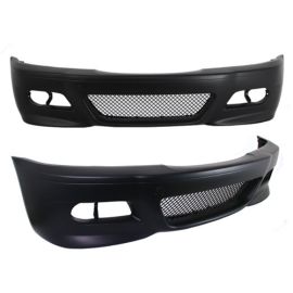 Fit BMW E46 3-Series M3 Style Front Bumper w/ Euro Projector Fog Lights + Fog Covers