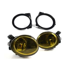 01-06 Fit BMW E46 M3 Yellow Front Bumper Fog Lights w/ Covers