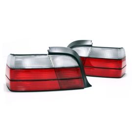 92-99 Fit BMW E36 3-SERIES 2DR COUPE OEM FACTORY STYLE EURO TAILLIGHTS - CLEAR/RED