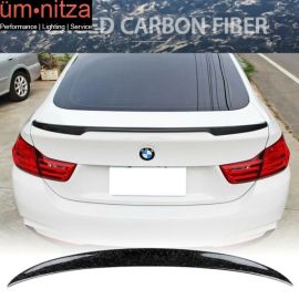 Fit 15-20 BMW F36 4 Series Gran Coupe V Style Trunk Spoiler Forged Carbon Fiber