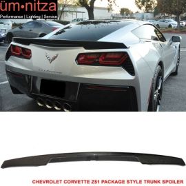 Fits 14-19 Chevy Corvette C7 Z51 Package Style Trunk Spoiler - Carbon Fiber