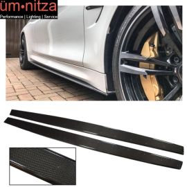 Fits 14-19 4-Series F82 Coupe F83 Convertible M4 Side Skirts - Carbon Fiber (CF)