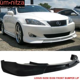 Fits 06-08 Lexus IS250 IS350 VIP Type Poly Urethane Front Bumper Lip Spoiler PU