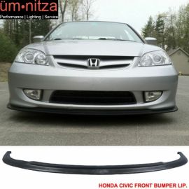 Fits 04-05 Honda Civic 2Dr 4Dr Type A Style Front Bumper Lip Urethane