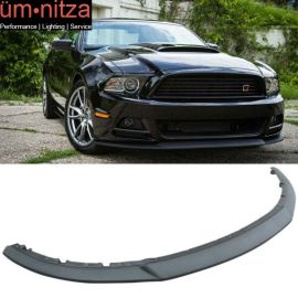 Fits 13-14 Mustang V6 GT R Style 3 PCS Front Bumper Lip Spoiler - Injection PP