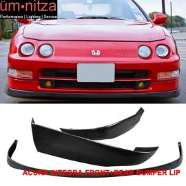 Fits 94-97 Acura Integra 2Dr Coupe SIR VTEC Style Front + Rear Bumper Lip PU