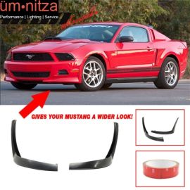 Fits 10-12 Ford Mustang V6 XE Style Front 2 Piece Bumper Lip Chin Spoiler - PU