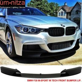 Fits 12-18 Fit BMW F30 3 Series Performance Front Lip Painted Black Saphire #475