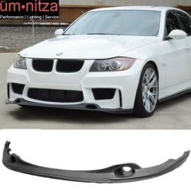 Fits 07-11 Fit BMW E87 1 Series 1M Bumper Only R Style Front Bumper Lip Spoiler - PU