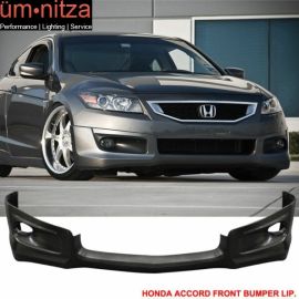 Fits 08-10 Honda Accord 2Dr HFP Style Front Bumper Lip  PU