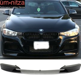 Fits 12-18 F30 Performance Front Lip Painted Two Tone Mineral Gray Metallic #B39