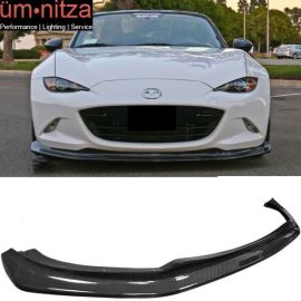 Fits 16-17 Mazda MX-5 Miata ND5RC CS Style Front Bumper Lip Carbon Fiber CF
