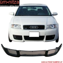 Fits 02-04 Audi A4 B6 V-Style PU Front Bumper Lip Spoiler Poly Urethane Bodykit