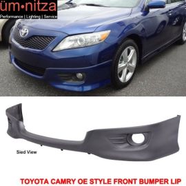 Fits 10-11 Toyota Camry OE Factory Style Front Bumper Lip Spoiler Unpainted - PU