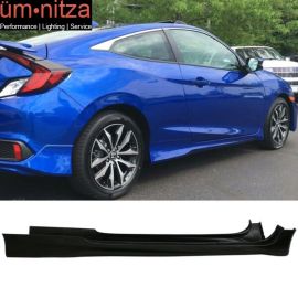 Fits 16-20 Honda Civic Coupe 2Dr Only HF-P Style Side Skirts Unpainted PU