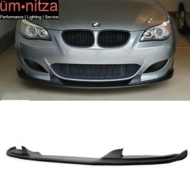 04-10 E60 5-Series H-Style Front Bumper Lip Fits Aftermarket M5 Style Bumpers