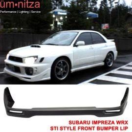 Fits 02-03 Subaru Impreza WRX STI Front Bumper Lip Unpainted - PU