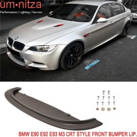 Fits 08-13 BMW M3 Only CRT Style Front Bumper Lip Spoiler Kit Splitter PU