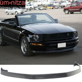 Fits 05-09 Ford Mustang V6 IKON Style Front Bumper Lip Spoiler Unpainted - PU