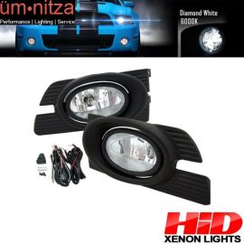 6000K Hid Fits Honda Accord 01-02 Sedan 4Dr Clear Lens Fog Lights Lamps Kit