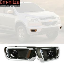 Fits 04-12 GMC Canyon Chevy Colorado Assembly Fog Lights Lamps In Pair