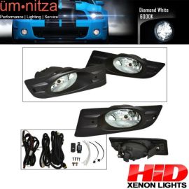 6000K Hid For Honda Accord 06-07 2Door Coupe JDM Clear Lens Fog Lights Kit RH LH