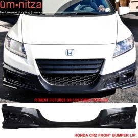 Fits 11-12 Honda CRZ Mugen Style Front Bumper Lip & Fog Covers ABS