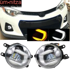 Fits Toyota/Lexus/Scion Hi-Power LED Halo Projector Fog Lights Lamps