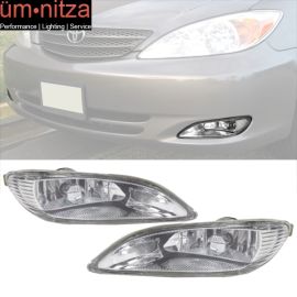 Fits 02-04 Toyota Camry & 05-08 Corolla OE Style Clear Chrome Fog Lights Pair