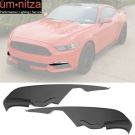 Fits 15-17 Ford Mustang MD Style Matte Black Fog Light Lamp Eyebrow Cover Trims