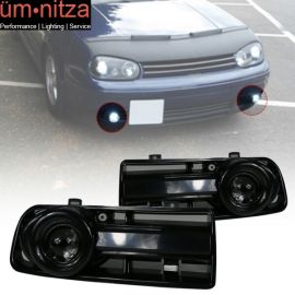 Fits 99-05 Volkswagen MK4 Golf 2PCS Car Fog Lights LED Projector Bumper Driving
