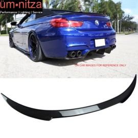 Fits 12-17 Fit BMW F12 6-Series Convertible 2Dr V Style Trunk Spoiler - Carbon Fiber
