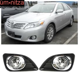 Fits 10-11 Toyota Camry Front Bumper Clear Fog Lights Left Right